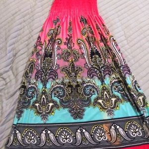 Multi -colored summer dress